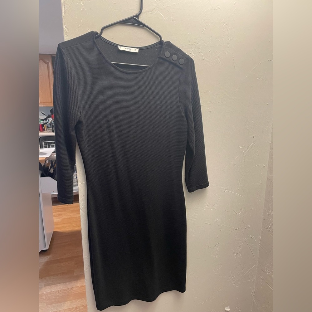 Mango black dress